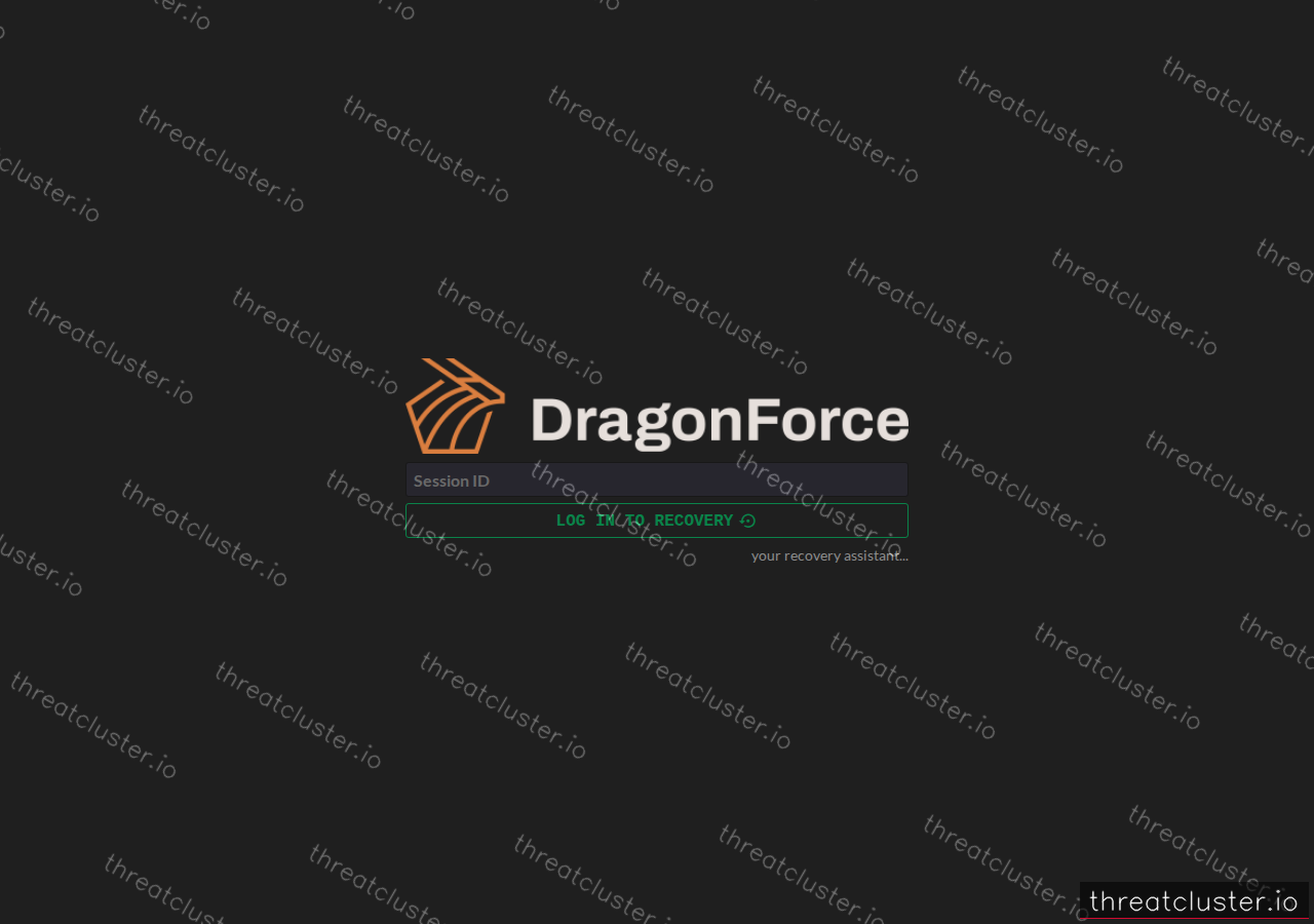Leak site of dragonforce, captured by ThreatCluster