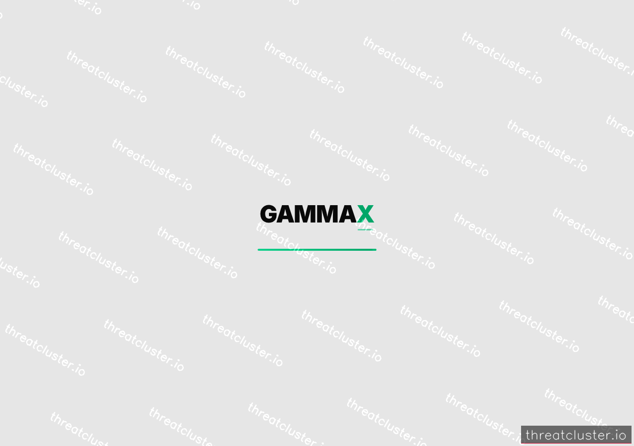 Leak site of gammax, captured by ThreatCluster