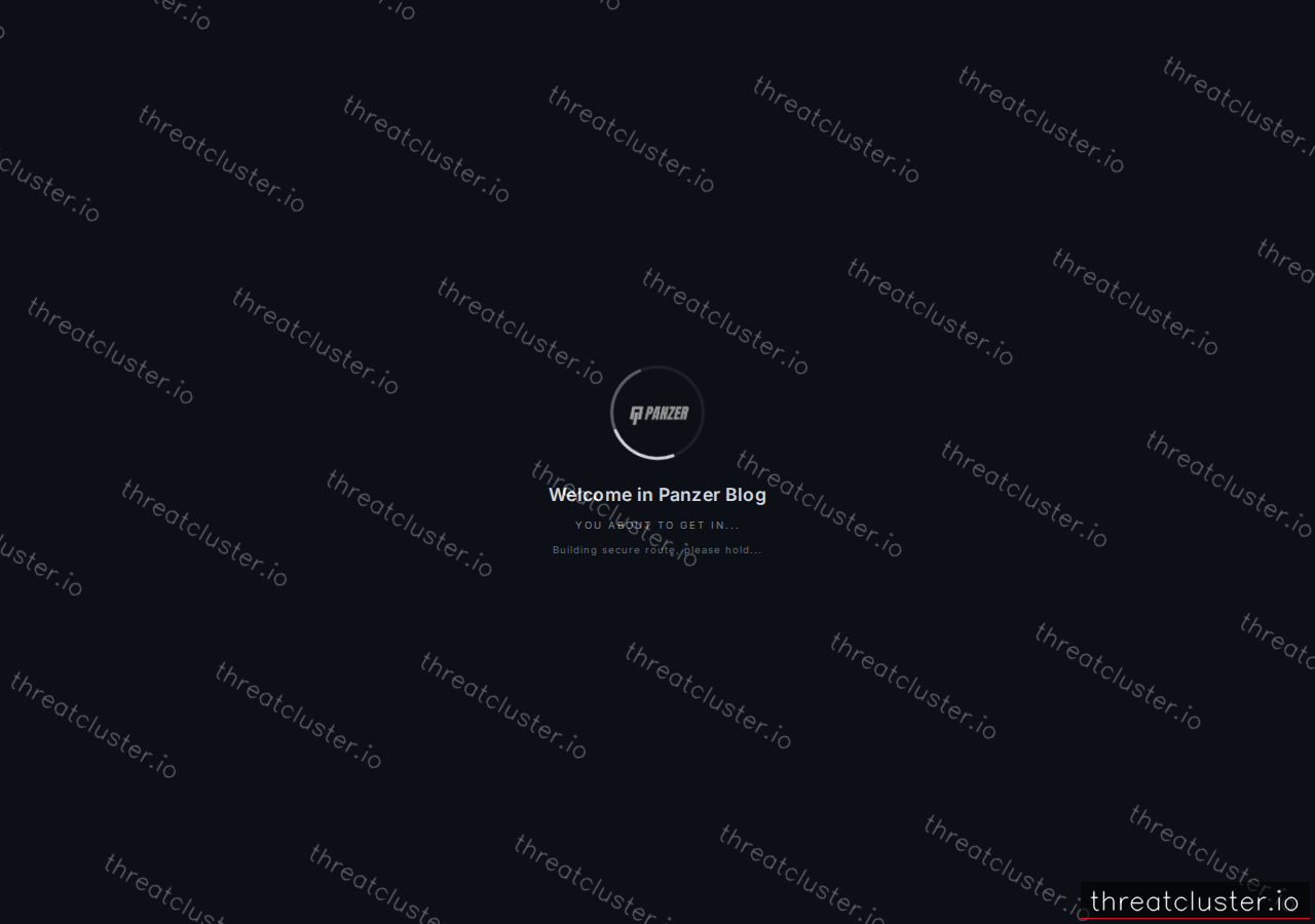 Leak site of panzer, captured by ThreatCluster