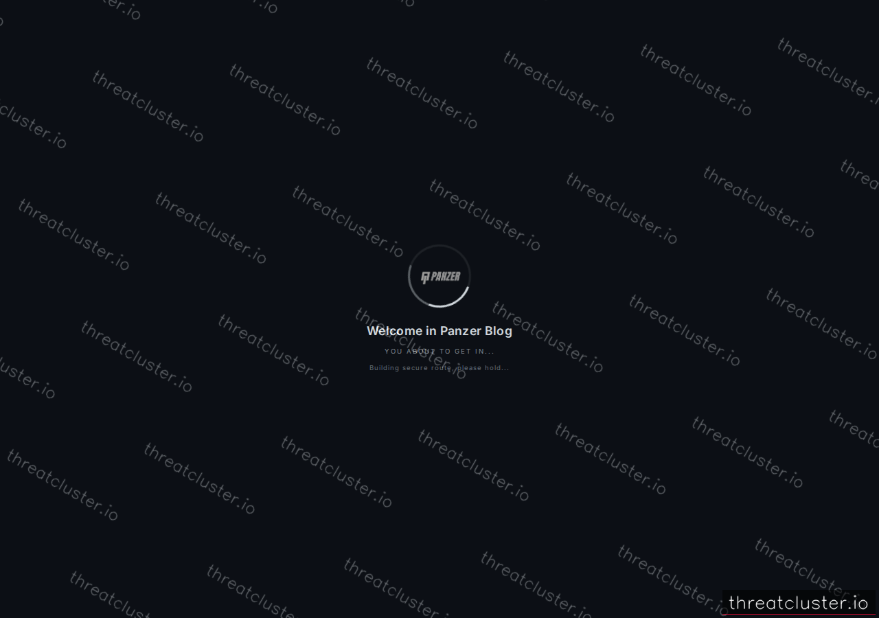 Leak site of panzer, captured by ThreatCluster