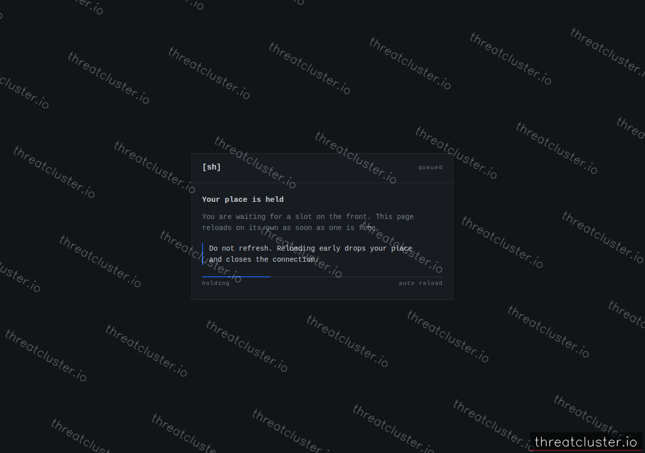 Leak site of shinyhunters, captured by ThreatCluster