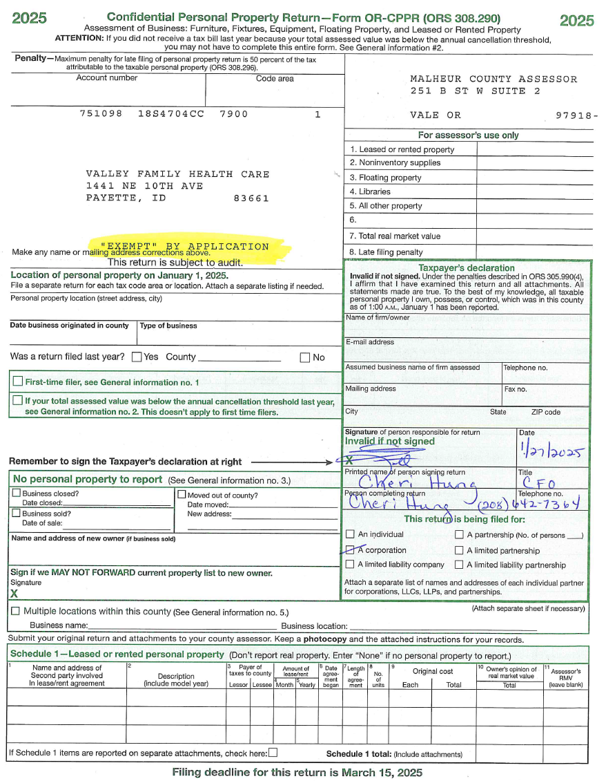 Leak-site image 3 for Valley Family Health Care