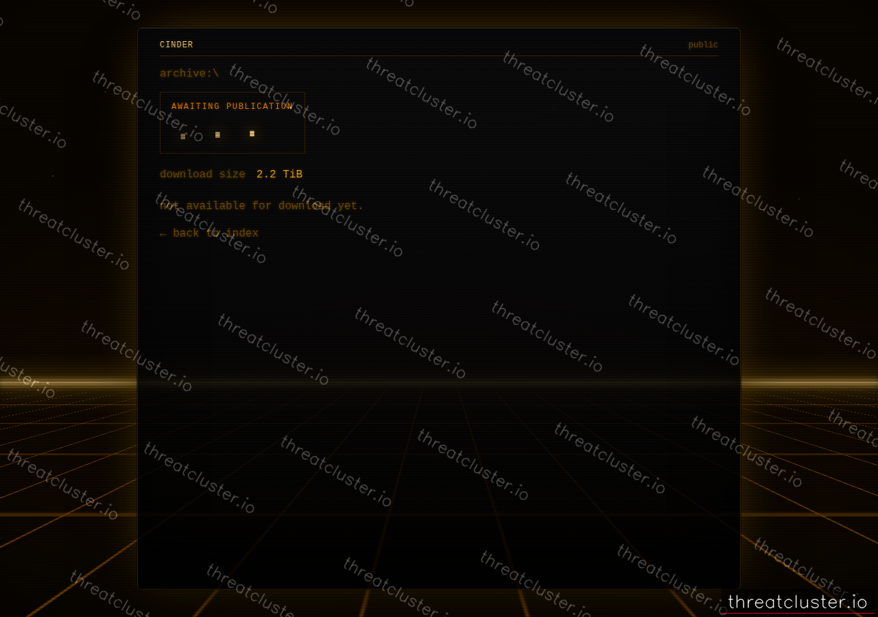 Leak-site post naming marvin, captured by ThreatCluster
