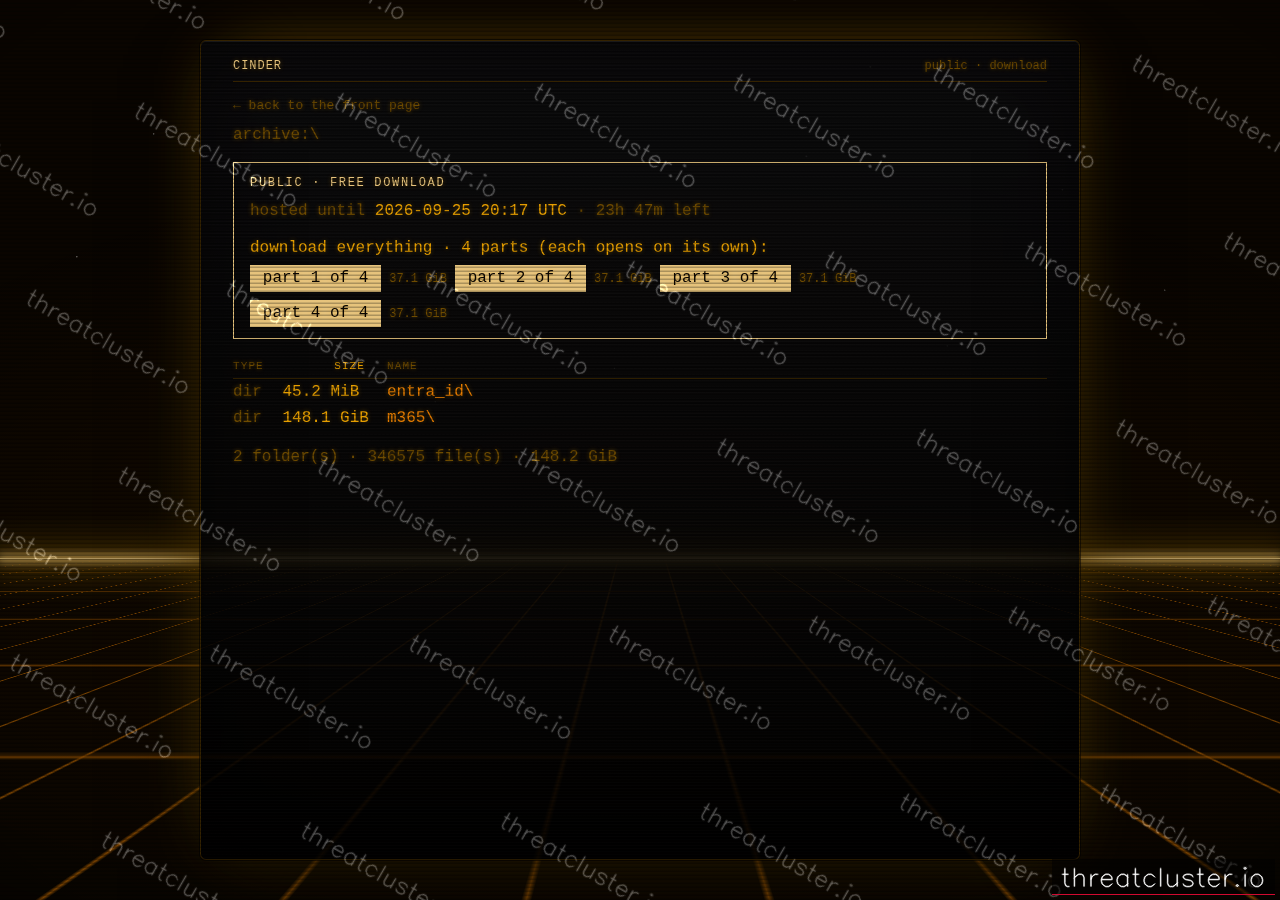 Leak-site post naming mat-holdings-inc, captured by ThreatCluster