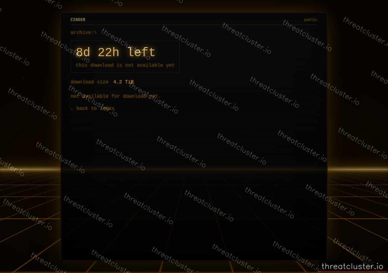 Leak-site post naming trc-companies, captured by ThreatCluster