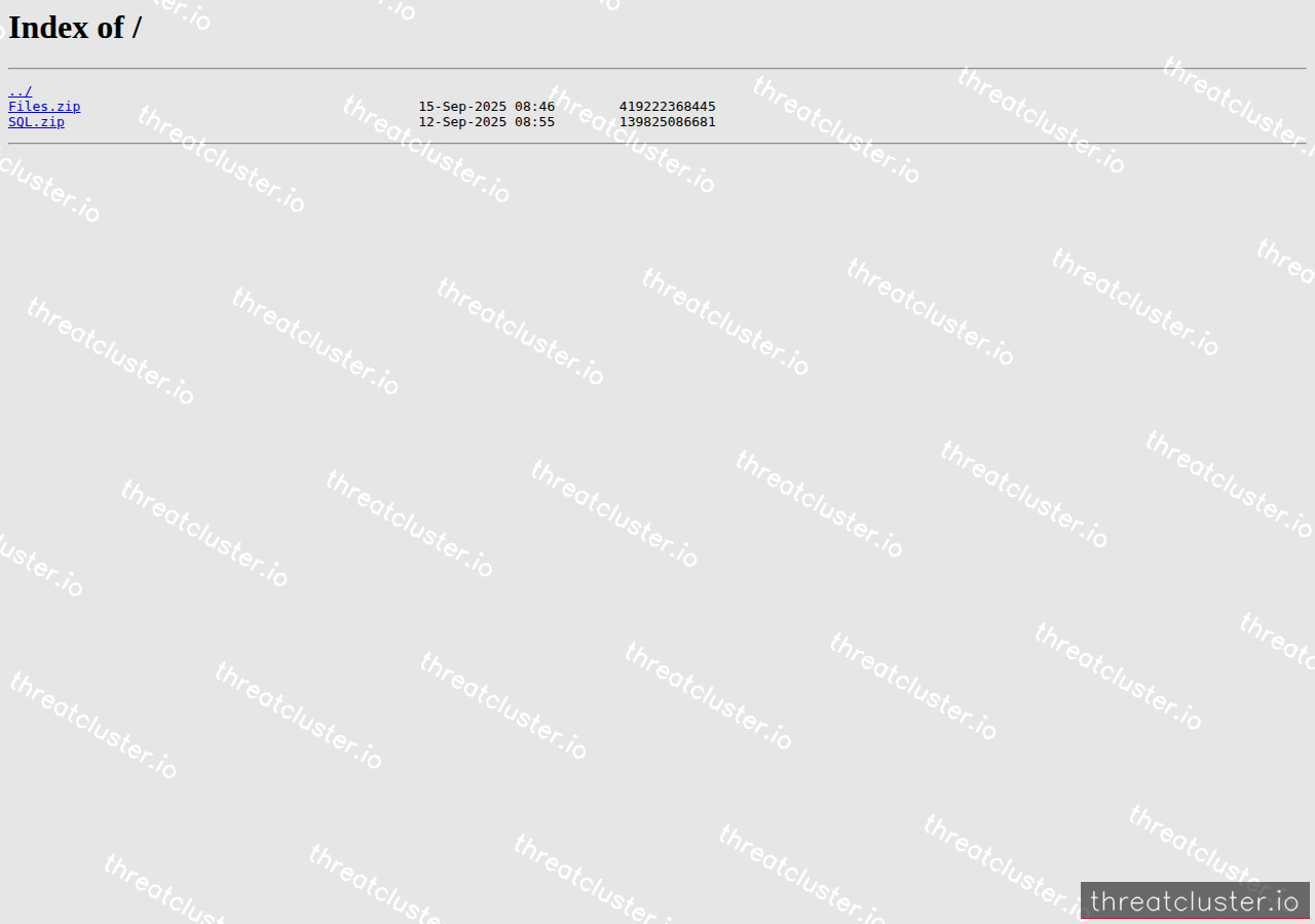 Leak-site post naming F1-Generation, captured by ThreatCluster