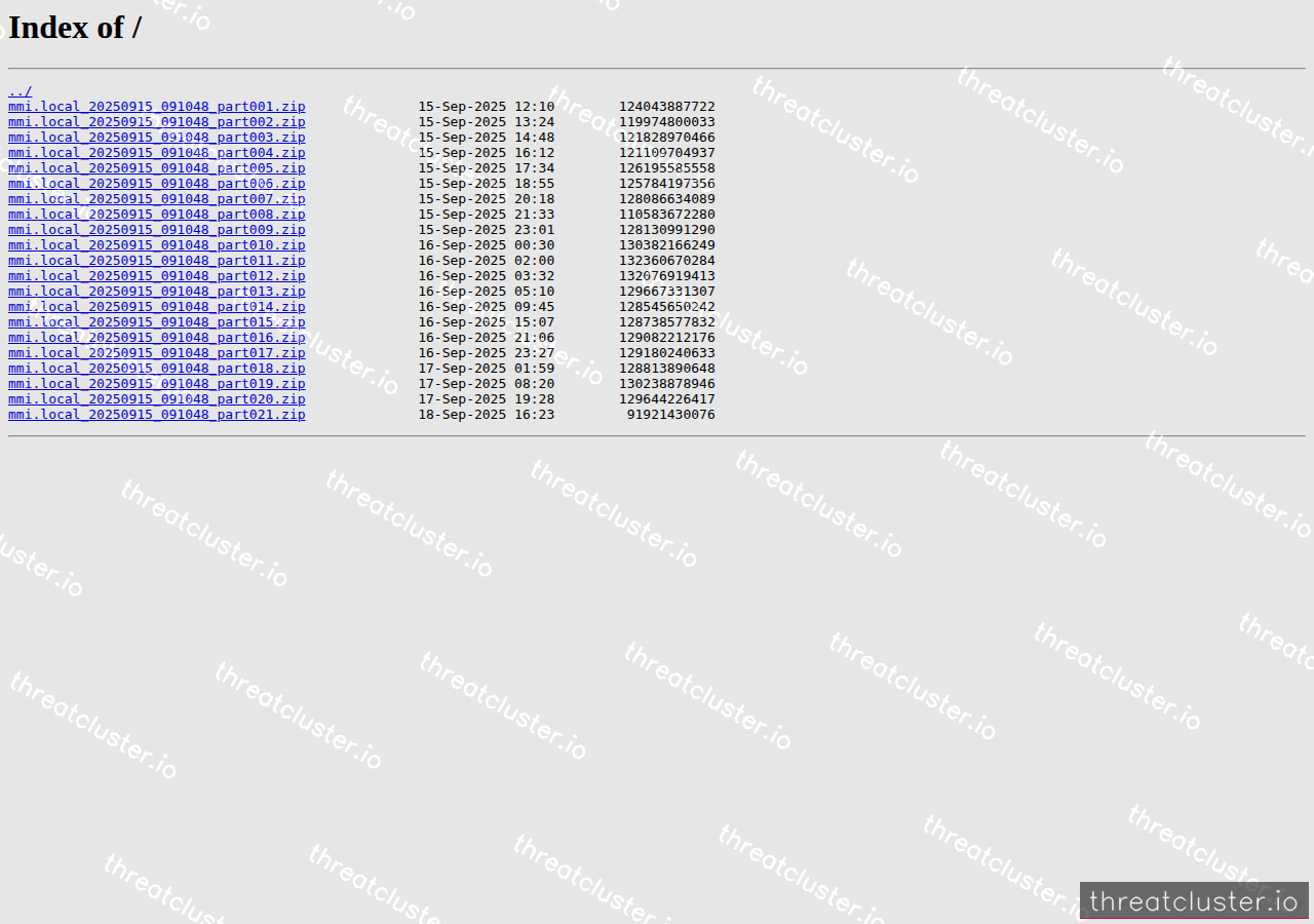 Leak-site post naming Miami Management, captured by ThreatCluster