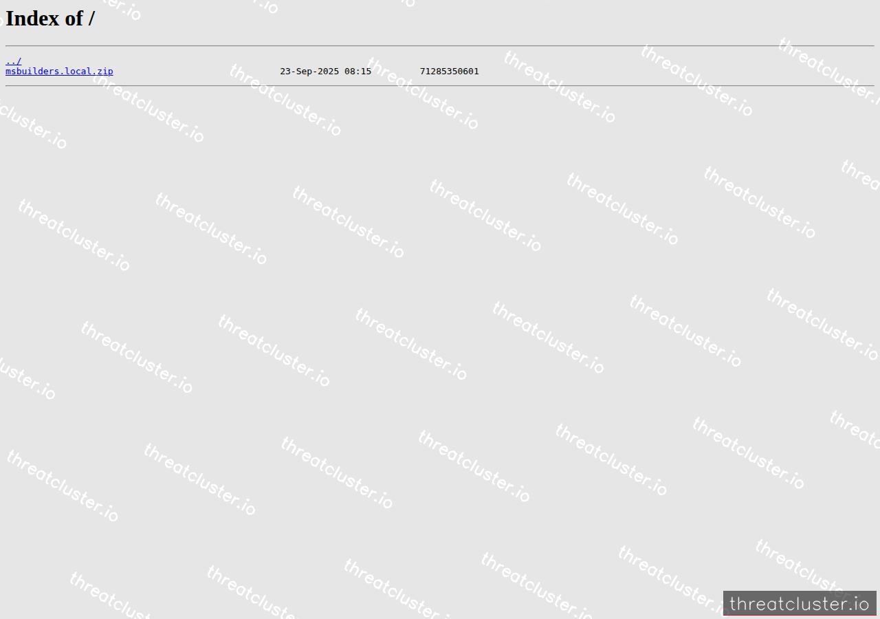 Leak-site post naming MSB, captured by ThreatCluster