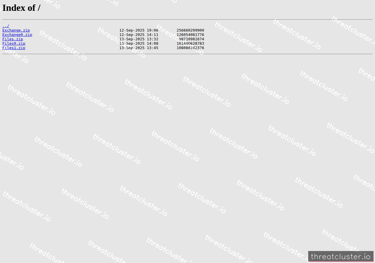 Leak-site post naming Pfullendorfer Tor-Systeme, captured by ThreatCluster