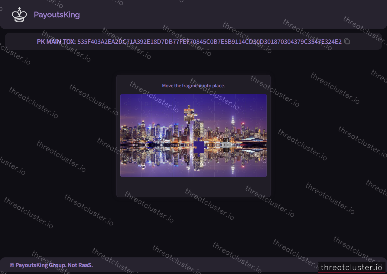 Leak-site post naming H.W. Lochner, captured by ThreatCluster
