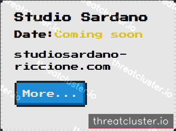 Leak-site post naming Studio Sardano, captured by ThreatCluster