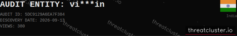 Leak-site post naming vi***in, captured by ThreatCluster