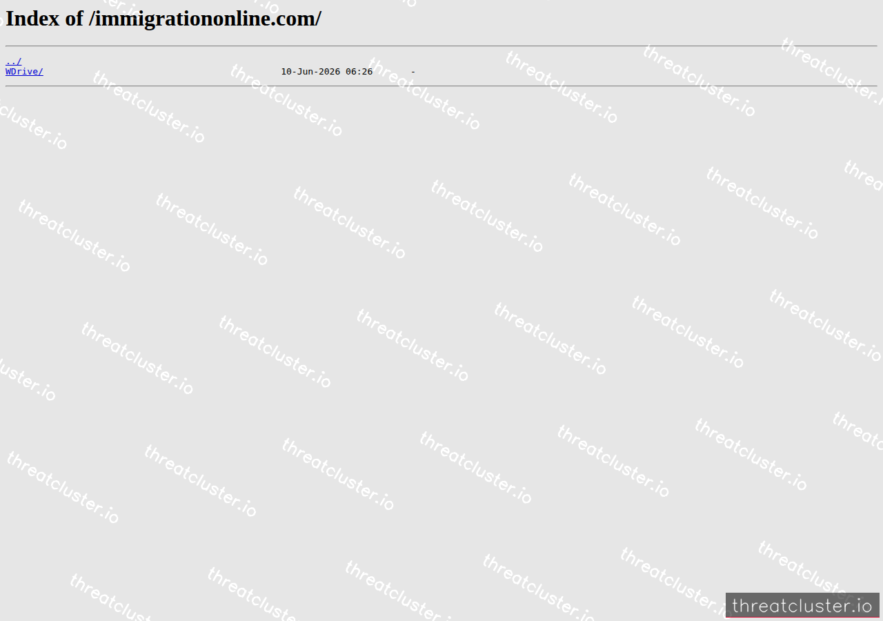 Leak-site post naming Law Offices US immigrationonline.com, captured by ThreatCluster