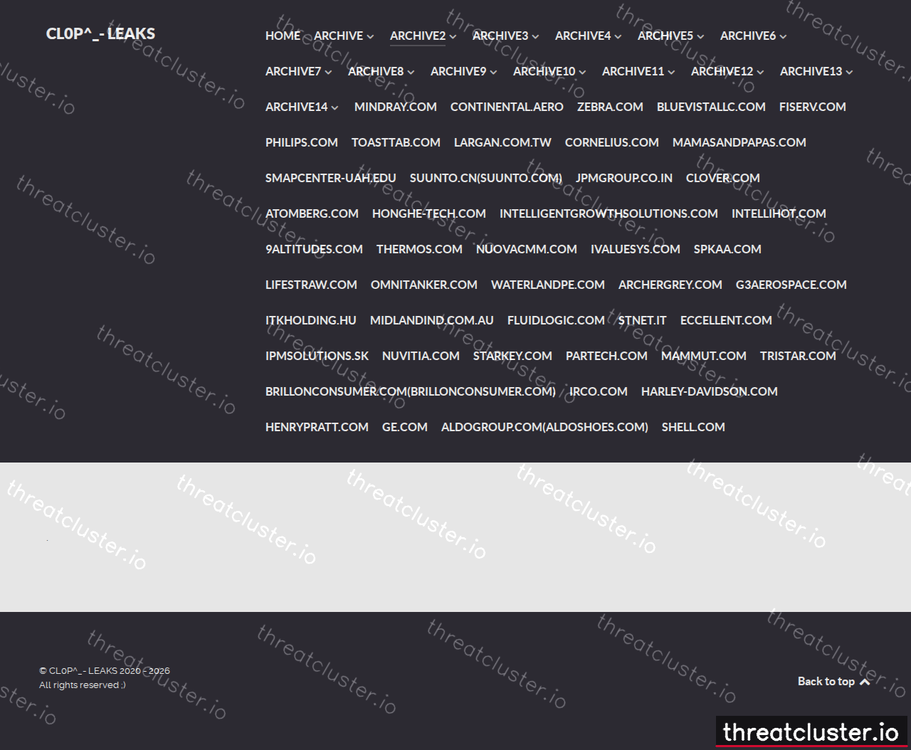 Leak-site post naming ELANDRETAIL.COM-KMALL24.COM, captured by ThreatCluster