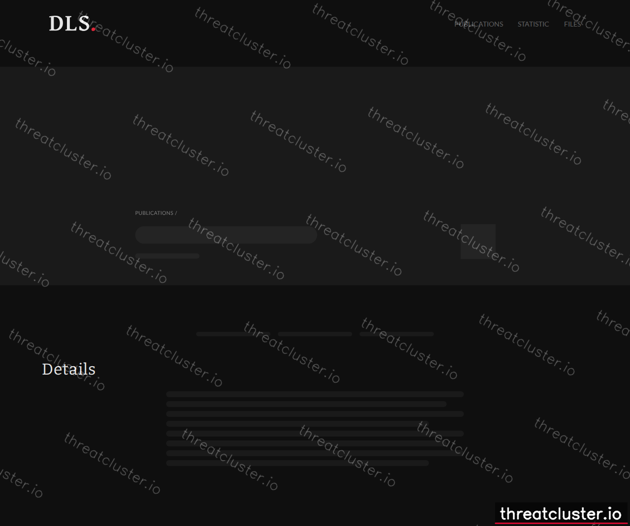 Leak-site post naming L'azurde, captured by ThreatCluster