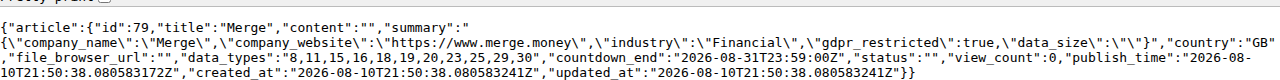 Leak-site post naming Merge, captured by ThreatCluster
