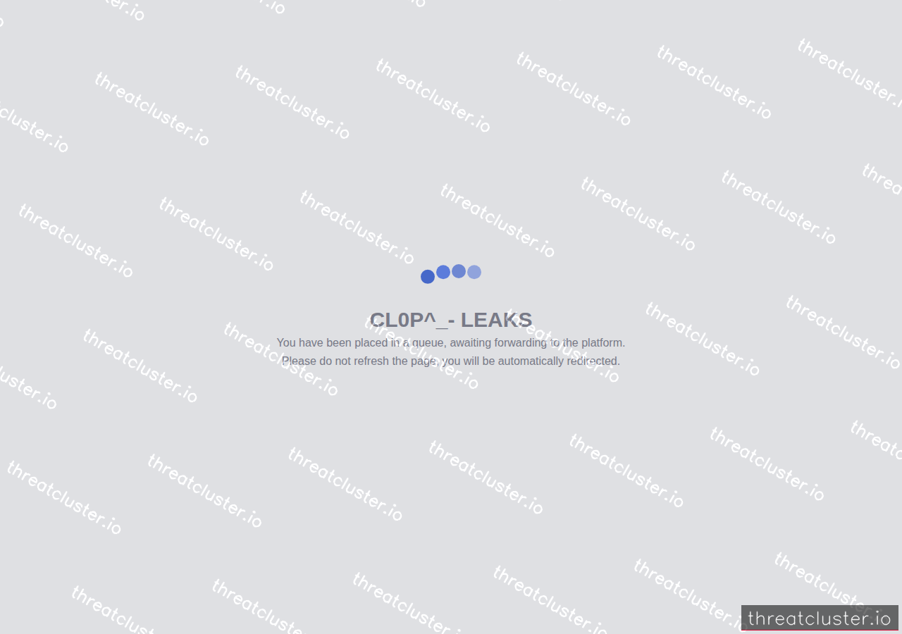 Leak-site post naming NUVITIA.COM, captured by ThreatCluster