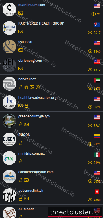 Leak-site post naming quantinuum.com, captured by ThreatCluster