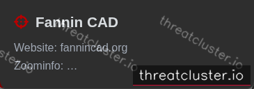 Leak-site post naming Fannin CAD, captured by ThreatCluster