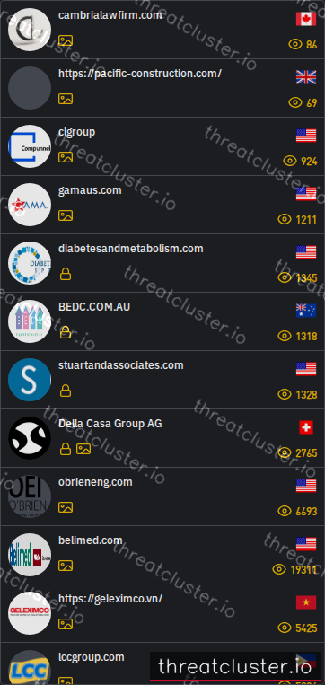 Leak-site post naming https://pacific-construction.com/, captured by ThreatCluster