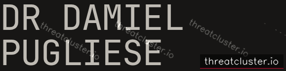 Leak-site post naming Dr Damiel Pugliese, captured by ThreatCluster
