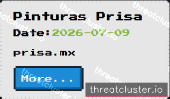Leak-site post naming Pinturas Prisa, captured by ThreatCluster