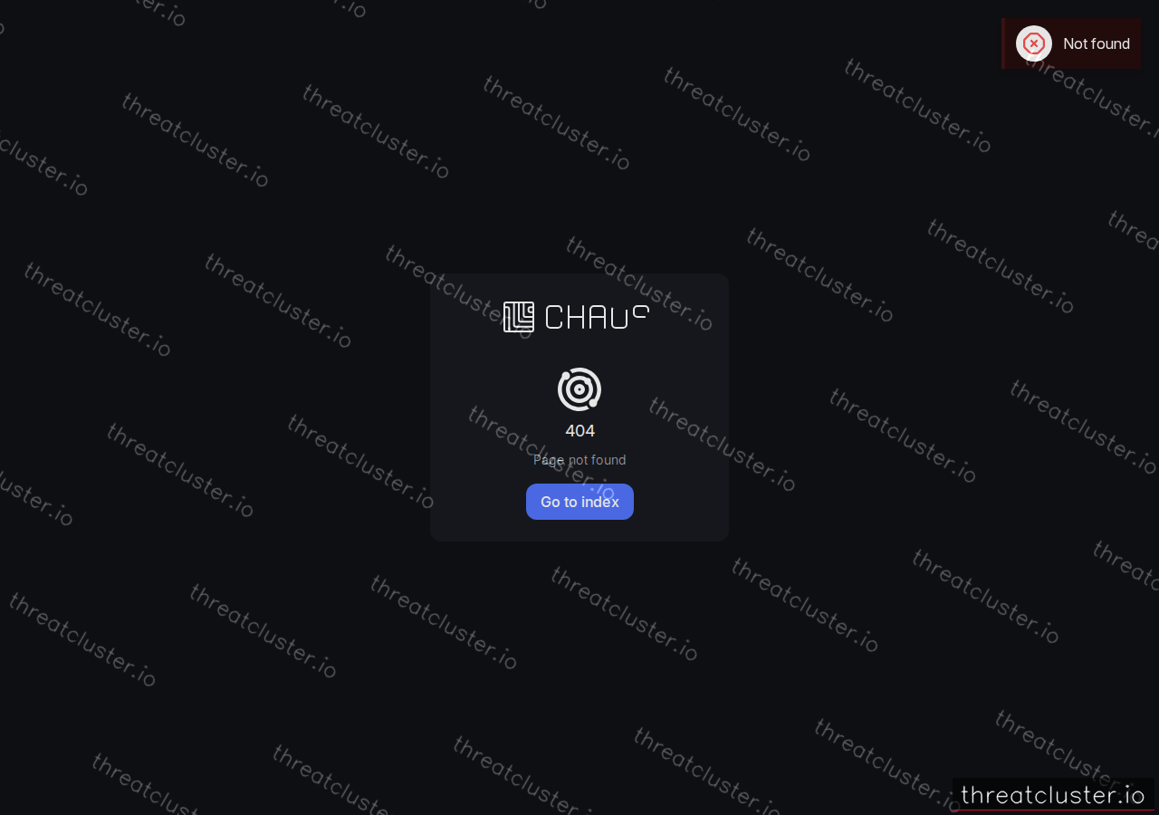 Leak-site post naming macallister.com, captured by ThreatCluster