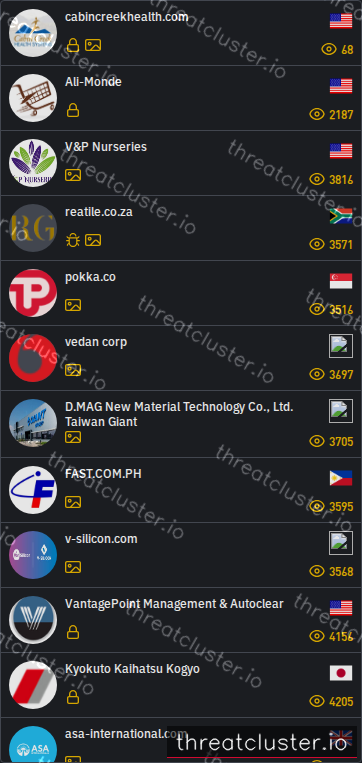 Leak-site post naming cabincreekhealth.com, captured by ThreatCluster