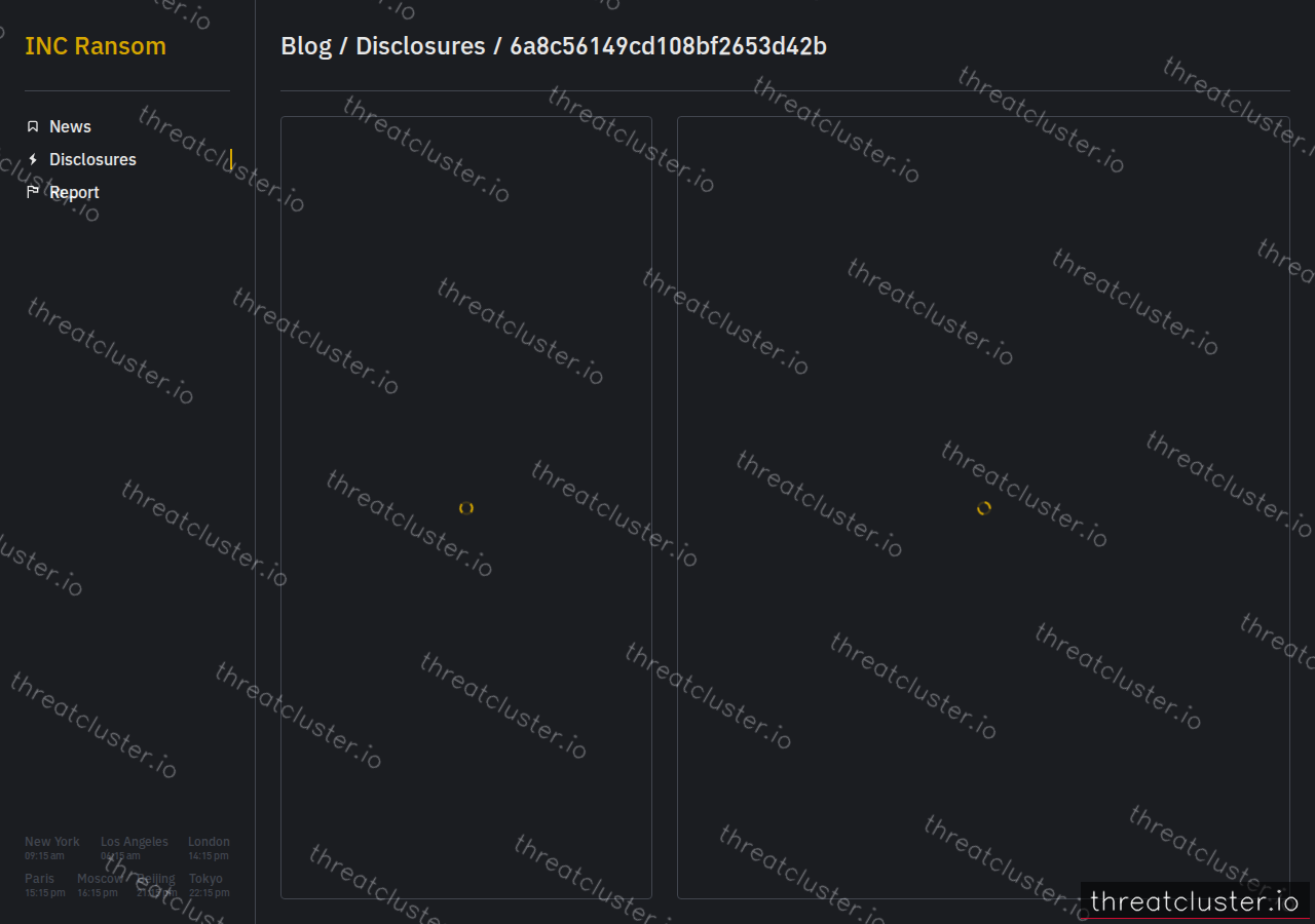 Leak-site post naming wittmann, captured by ThreatCluster