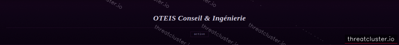 Leak-site post naming OTEIS Conseil & Ingénierie, captured by ThreatCluster