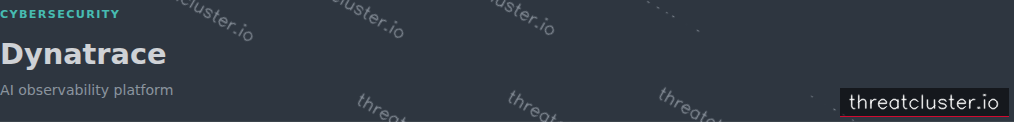 Leak-site post naming Dynatrace, captured by ThreatCluster