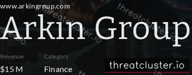 Leak-site post naming Arkın Group, captured by ThreatCluster