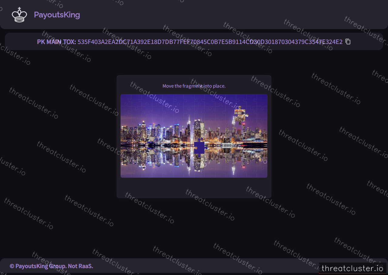 Leak-site post naming H****r, captured by ThreatCluster