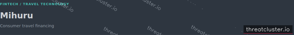Leak-site post naming Mihuru, captured by ThreatCluster